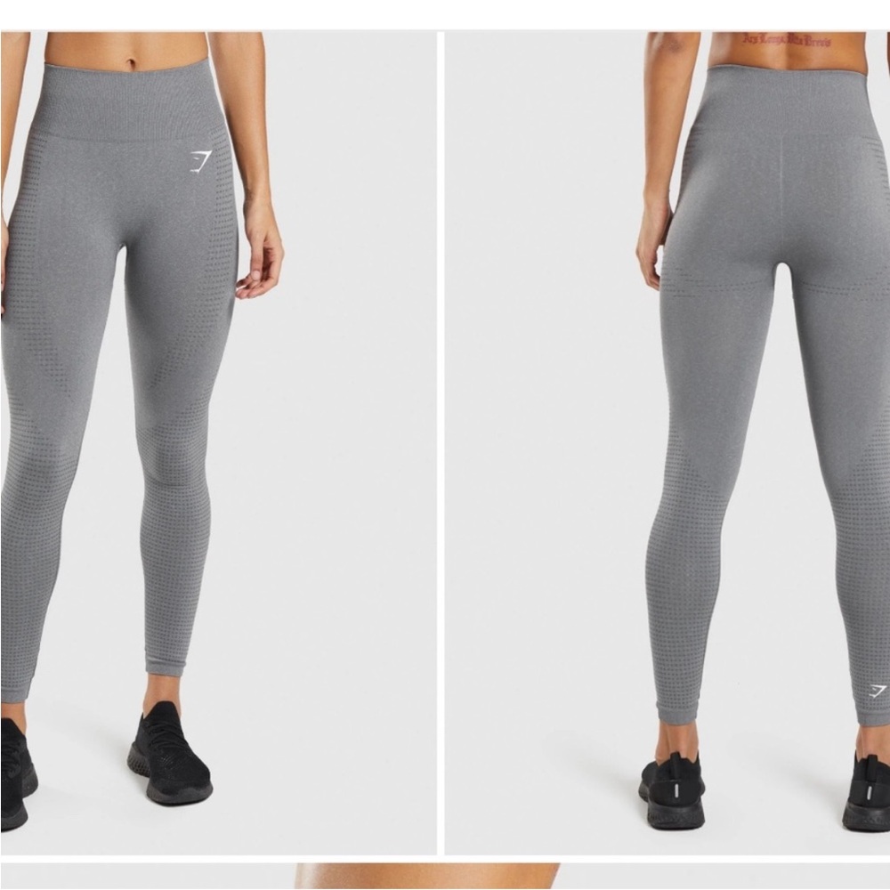 Gymshark Vital Seamless 2.0, Smokey Gray Marl, size medium